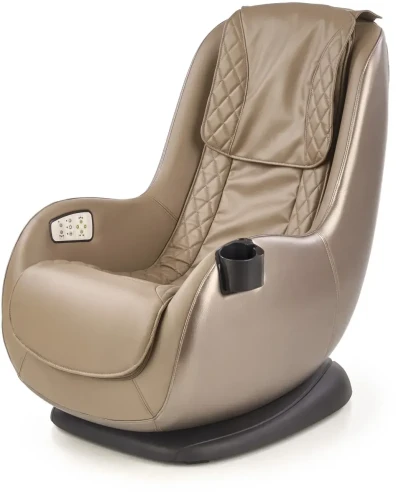 Fotel wypoczynkowy Dopio z funkcją masażu do salonu beżowy
