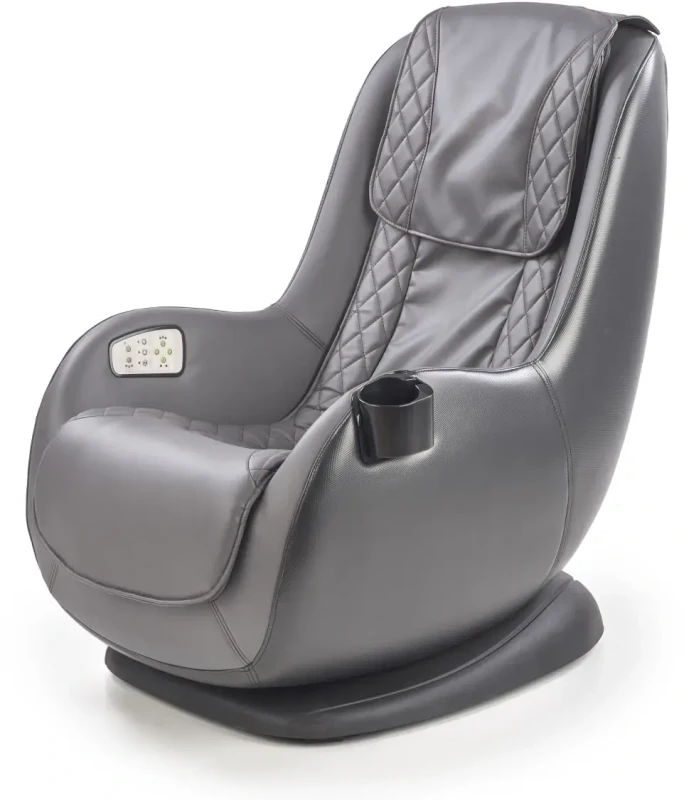 Fotel wypoczynkowy Dopio z funkcją masażu do salonu popielaty