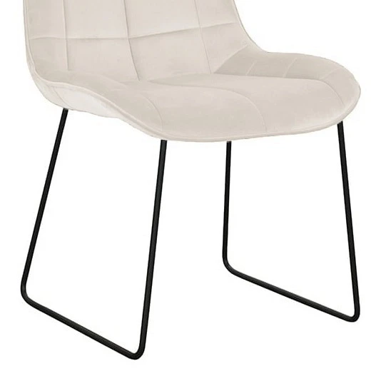 Krzesło tapicerowane Abisso Ski Black