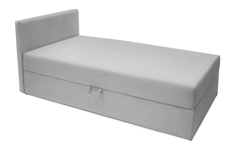 Łóżko tapicerowane Mirano 90x200 jednoosobowe z pojemnikiem Trinity 02