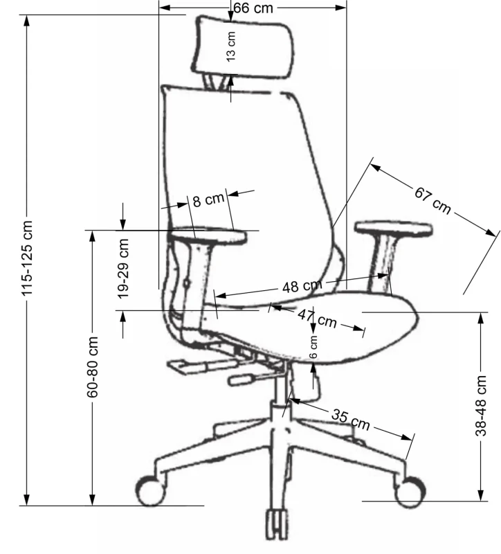 Fotel obrotowy Geronimo ergonomiczny do biura czarny