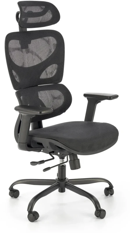 Fotel obrotowy Gotard ergonomiczny do biura czarny