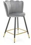 Krzesło barowe H106 popielaty/czarny/złoty