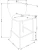 Hoker barowy H119 tapicerowany nowoczesny z oparciem do kuchni kremowy
