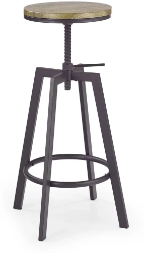 Hoker barowy H64 loft z regulacją wysokości do kuchni old vasion/coffee