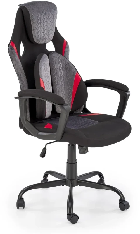 Fotel obrotowy Jensen gabinetowy z mechanizmem TILT do biura czarny/popielaty