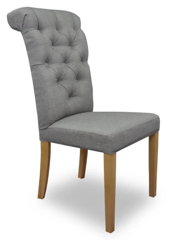 Krzesło tapicerowane pikowane Antoinette z serii Chesterfield