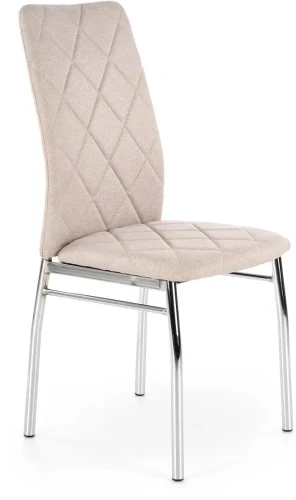 Krzesło K309 tapicerowane do jadalni jasny beżowy