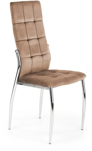 Krzesło K416 tapicerowane do jadalni beżowy