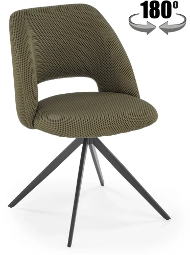 Krzesło obrotowe K546 z tkaniny membranowej siateczkowe do jadalni oliwkowy