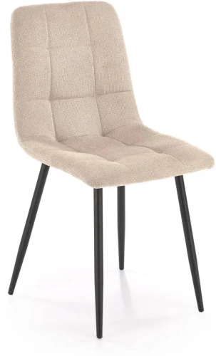Krzesło tapicerowane K560 tkaninowe nowoczesne do jadalni beżowy