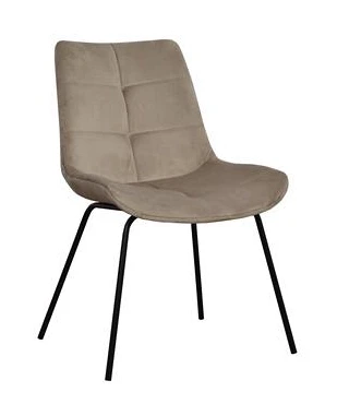 Krzesło tapicerowane pikowane Fibi ideal black