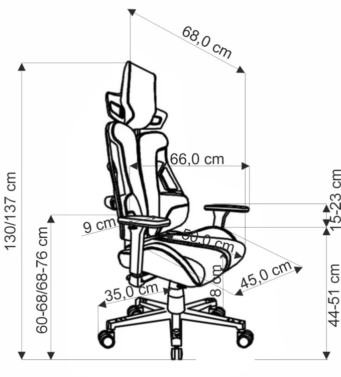 Fotel gamingowy Nitro 2 ergonomiczny do pokoju młodzieżowego popielaty/czarny