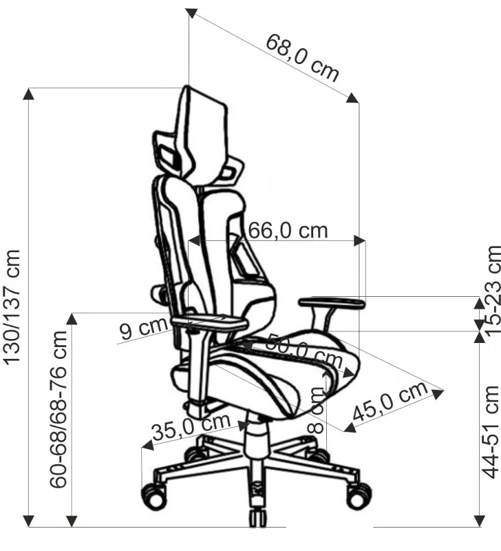 Fotel gamingowy Nitro 2 ergonomiczny do pokoju młodzieżowego czarny/czerwony