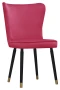 Krzesło Monti, French Velvet 661, czarny + złote końce