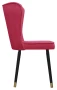 Krzesło Monti, French Velvet 661, czarny + złote końce