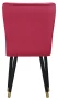 Krzesło Monti, French Velvet 661, czarny + złote końce