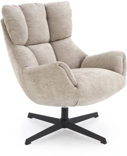 Fotel obrotowy Orinoko wypoczynkowy nowoczesny tapicerowany do salonu beľowy