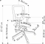 Fotel ergonomiczny Paredes z siatką obrotowy z regulacją do biura czarny
