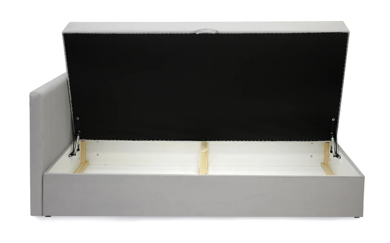 Łóżko tapicerowane Mirano Plus 90x200 jednoosobowe z pojemnikiem