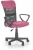 Fotel obrotowy Timmy 52 cm z siatką do pokoju młodzieżowego różowy