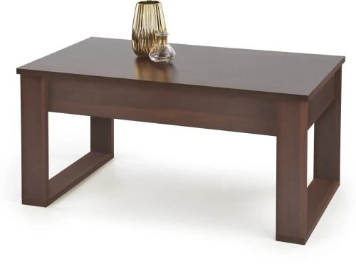 Stolik kawowy Nea 110 cm z 2 szufladami do salonu ciemny orzech