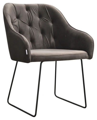 Fotel tapicerowany pikowany Albit Ski