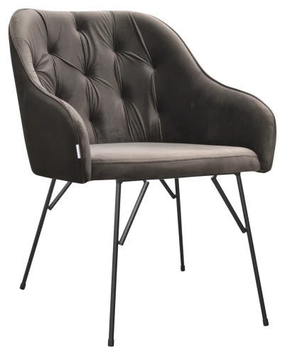 Fotel tapicerowany pikowany Albit Spider