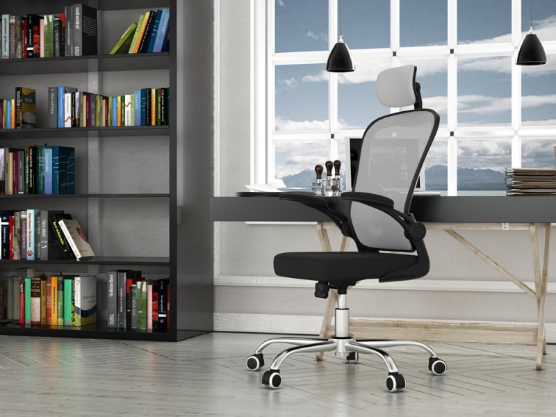 Fotel obrotowy Dory ergonomiczny gamingowy do biurka szary
