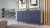 Komoda Kama Slim trzydrzwiowa ryflowany front lamele 150 cm dąb artisan/granatowy