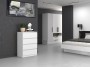 Komoda Malwa M4 z szufladami do salonu 70 cm biały