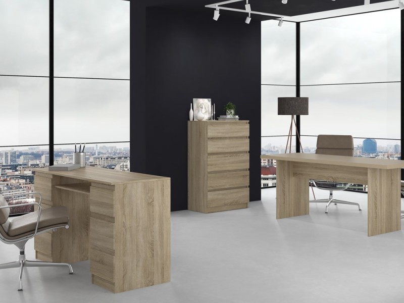 Komoda Malwa M5 z szufladami do salonu 70 cm dąb sonoma