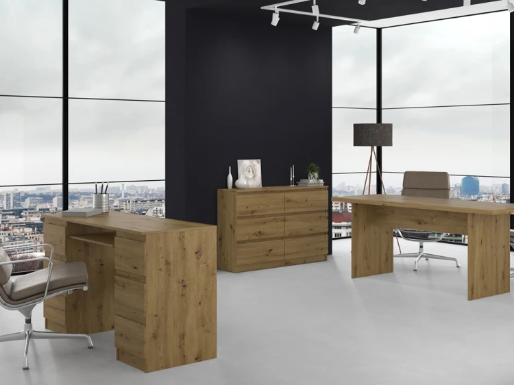 Komoda Malwa M6 120 cm z szufladami do salonu dąb artisan
