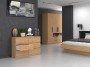 Komoda Malwa M6 120 cm z szufladami do salonu dąb artisan