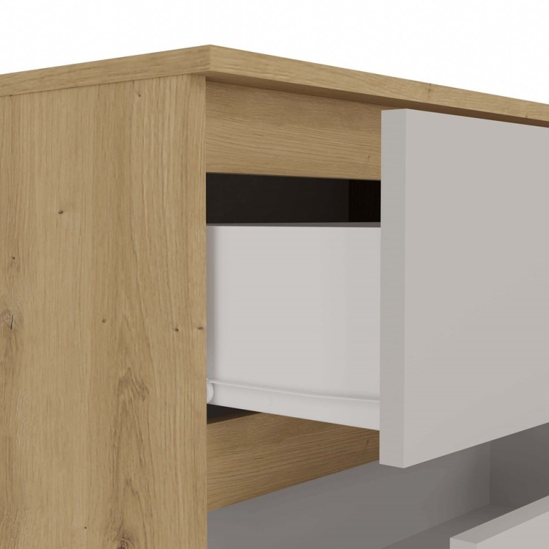 Komoda Malwa M6 120 cm z szufladami do salonu dąb artisan/kaszmir