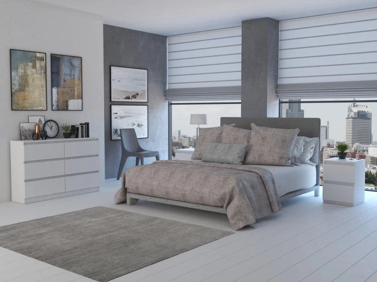 Komoda Malwa M6 120 cm z szufladami do salonu biały