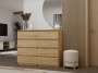 Komoda Malwa M8 120 cm z szufladami do salonu dąb artisan