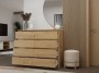 Komoda Malwa M8 120 cm z szufladami do salonu dąb artisan