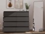Komoda Malwa M8 120 cm z szufladami do salonu czarny