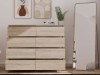 Komoda Malwa M8 120 cm z szufladami do salonu dąb sonoma