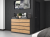 Komoda Malwa M8 140 cm z szufladami do salonu antracyt/dąb artisan