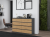 Komoda Malwa M8 140 cm z szufladami do salonu antracyt/dąb artisan