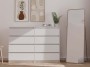 Komoda Malwa M8 140 cm z szufladami do salonu biały