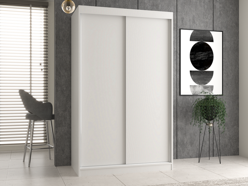 Szafa przesuwna Iga do sypialni 120 cm biały