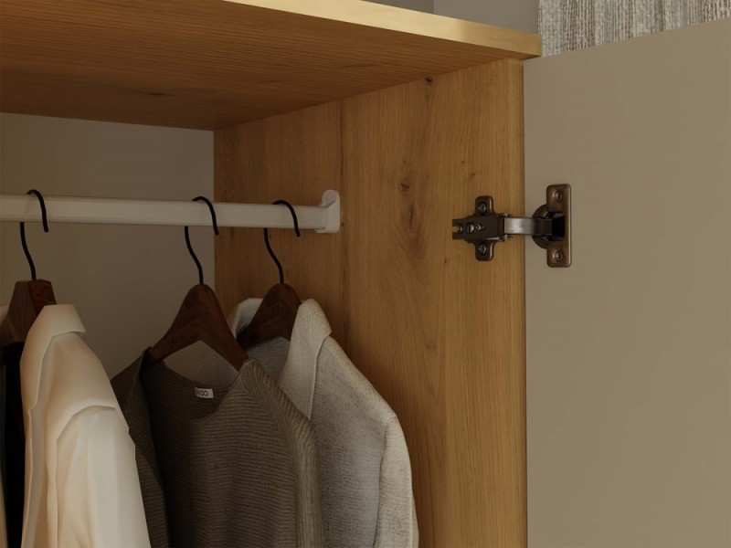 Szafa Malwa SS-90 dwudrzwiowa z szufladami 90 cm dąb artisan/kaszmir