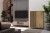 Witryna Kamaro Slim 2-drzwiowa z ryflowanym i gładkim frontem 103 cm dąb artisan