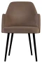 Fotel Caprice french velvet 683, czarny