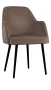 Fotel Caprice french velvet 683, czarny