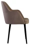 Fotel Caprice french velvet 683, czarny