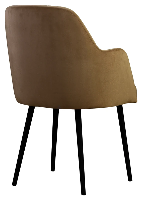 Fotel Caprice, french velvet 654, black